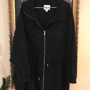 Black linen cargo jacket Old Navy